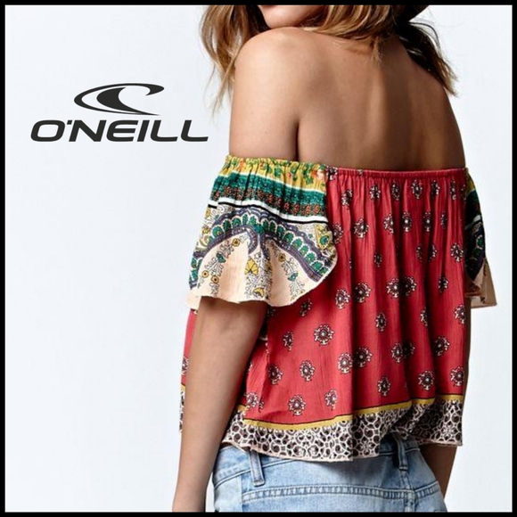 O'Neill Tops - O'Neill Boho Cold Off the Shoulder Dallas Crop Top